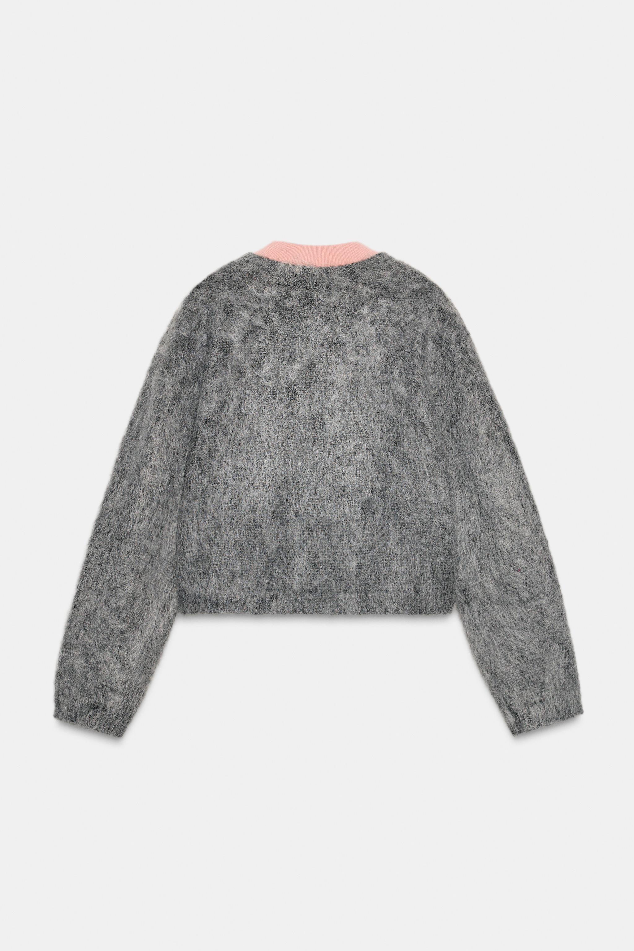 DOUBLE KNIT EFFECT CARDIGAN